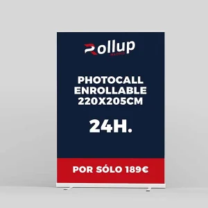 photocall enrollable 220x205cm madrid